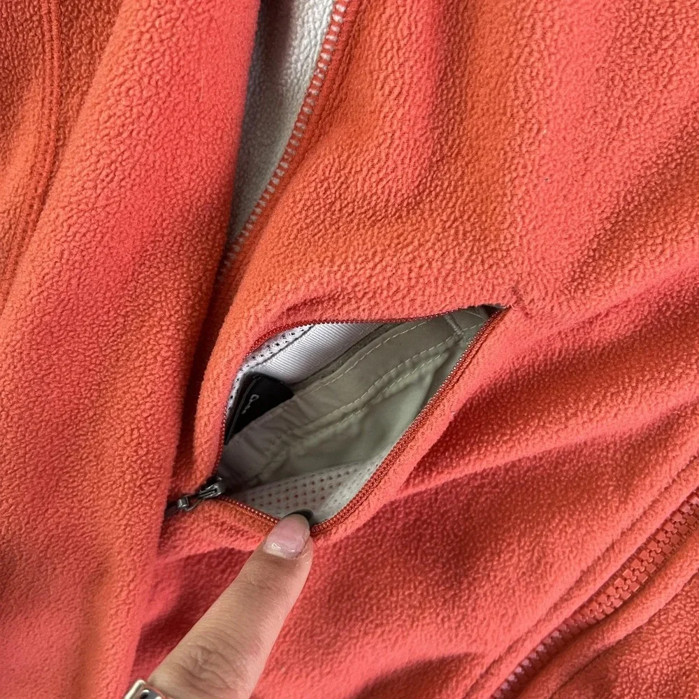 Nike ACG Fleece Jacket Womens XS‎ Red Therma-Fit Full Zip Outdoor Hiking Warm